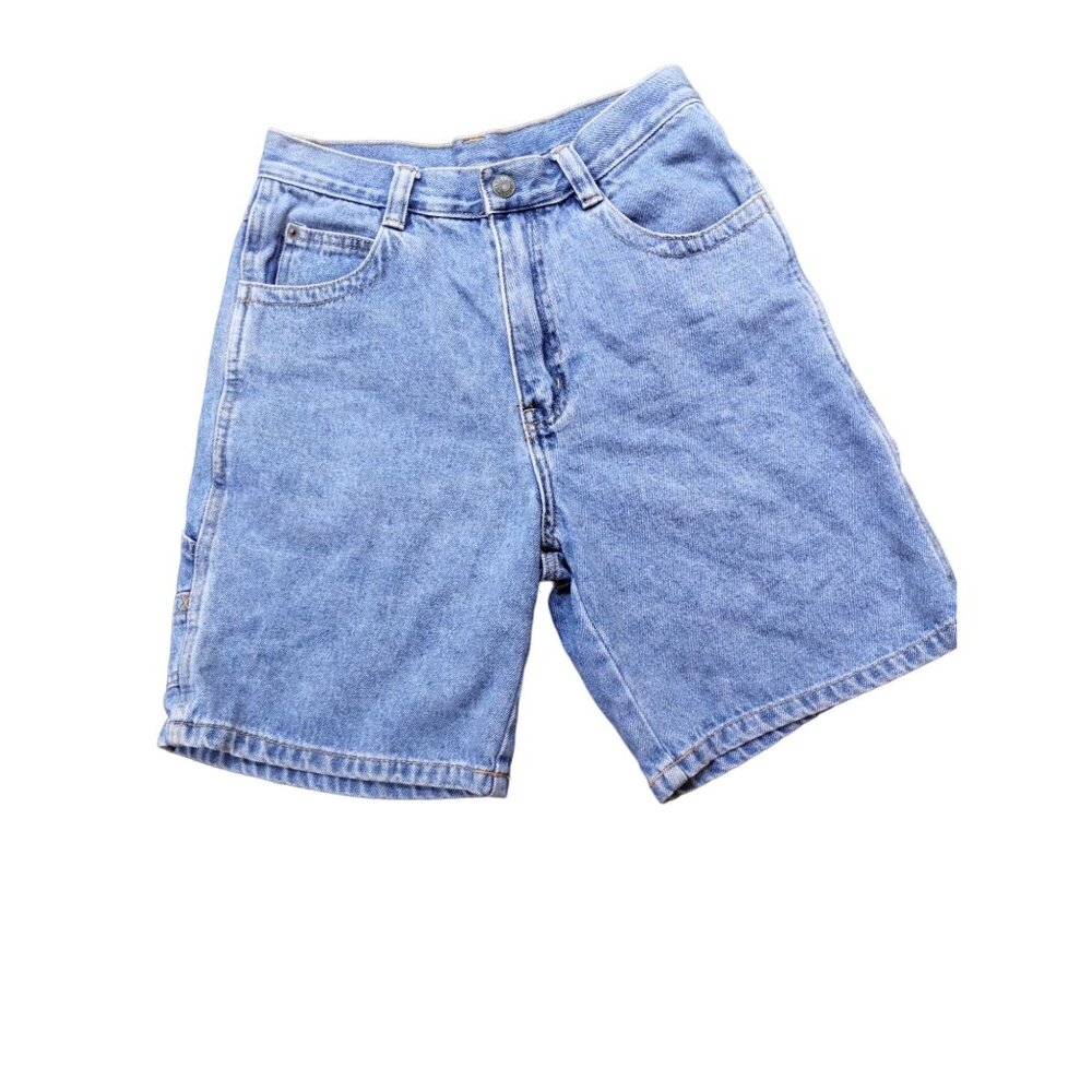 Boys Cargo Denim Jean Shorts Size 14 Stretch Waist Basic Equipment